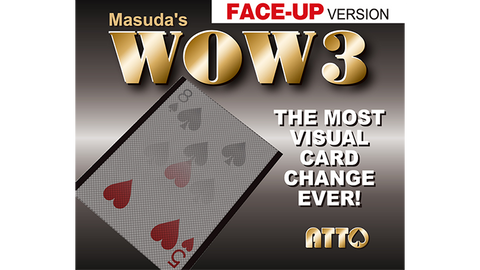 WOW 3 Face-Up (Gimmick and Online Instructions) by Katsuya Masuda