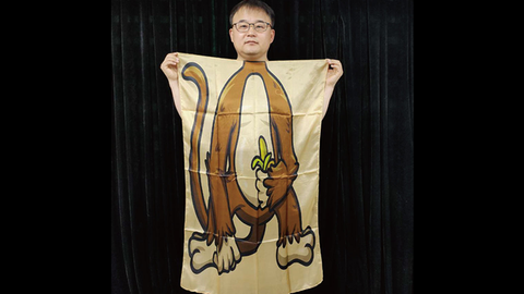 Character Silk (Hungry Monkey) 87 x 107 cm  by JL Magic