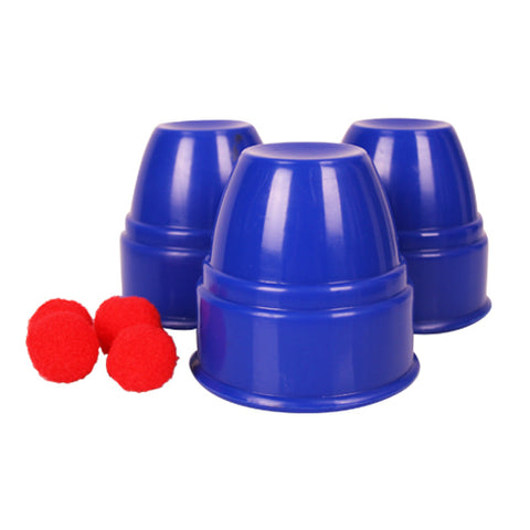 Cubiletes Standard Plástico Azul Grandes (Cups and Balls)